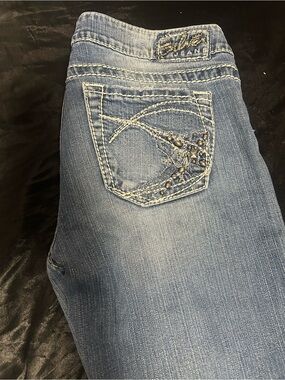 Silver Jeans Light Blue Bootcut with Embellished Back Pocket